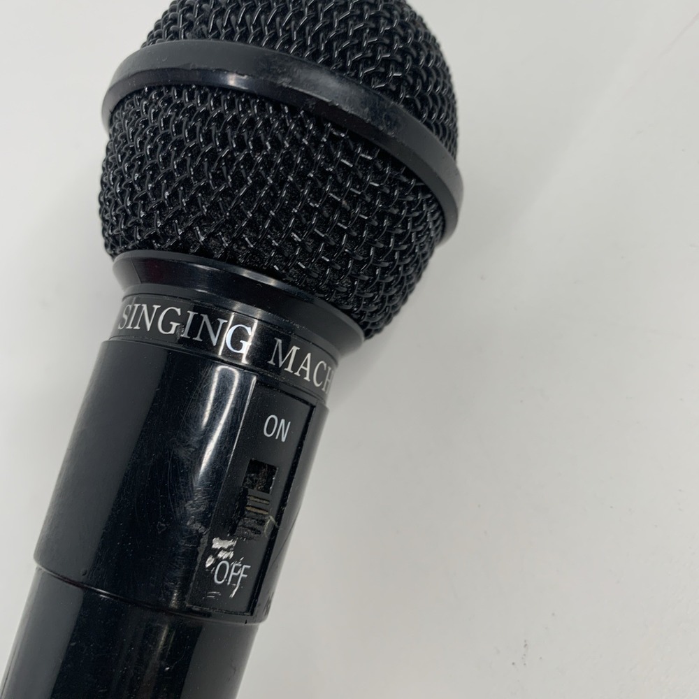 The Singing Machine Co Microphone Black with Black Cord